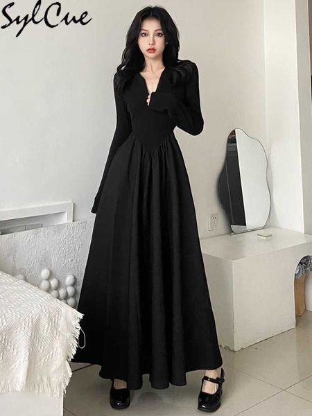 party dresses domineering queen mysterious dignified formal decent elegant women's evening party long-sleeved pleated dress 230322, White;black
party dresses domineering queen mysterious dignified formal decent elegant women's evening party long-sleeved pleated dress 230322, White;black