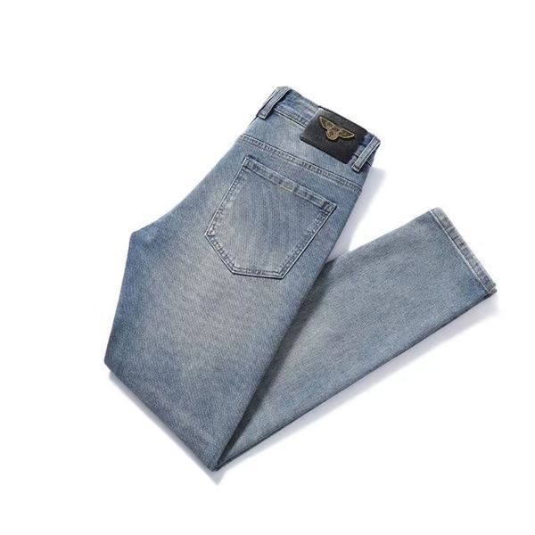 luxury men's jeans work pants wide mouth washed embroidery simple ringle jeans european and american style elastic wear-resistant fabri, Blue
luxury men's jeans work pants wide mouth washed embroidery simple ringle jeans european and american style elastic wear-resistant fabri, Blue