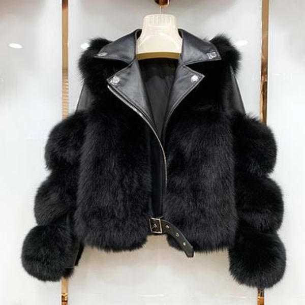 fur real fox fur coats with genuine sheepskin leather wholeskin natural fox fur jacket outwear luxury women 2022 winter new, Black
fur real fox fur coats with genuine sheepskin leather wholeskin natural fox fur jacket outwear luxury women 2022 winter new, Black