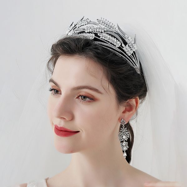 mai sui luxury bridal headwear, crystal rhinestone, golden european and american crown, birthday wedding hair accessories, wedding accessori, Silver
mai sui luxury bridal headwear, crystal rhinestone, golden european and american crown, birthday wedding hair accessories, wedding accessori, Silver