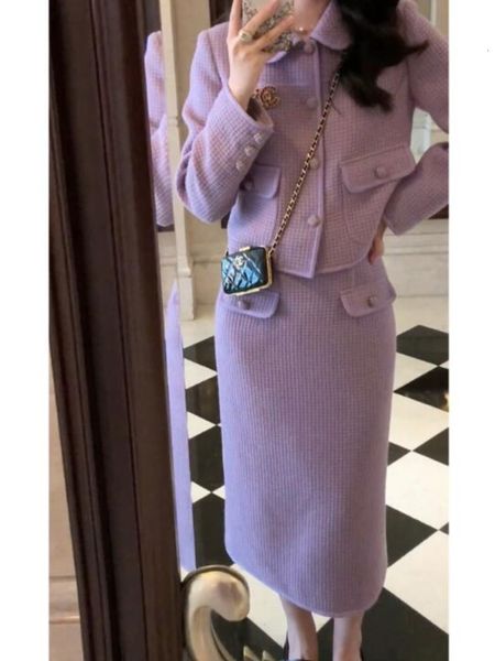 two piece dress spring ol tweed two piece set women skirt korean fashion long sleeve jacket midi skirt suits vintage femme 2 pieces outfits, White
two piece dress spring ol tweed two piece set women skirt korean fashion long sleeve jacket midi skirt suits vintage femme 2 pieces outfits, White
