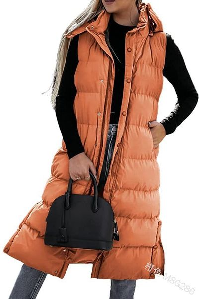 leather women's casual fashion zipper 2022 autumn winter solid color midlength hooded vest singlebreasted jacket long coat, Black
leather women's casual fashion zipper 2022 autumn winter solid color midlength hooded vest singlebreasted jacket long coat, Black