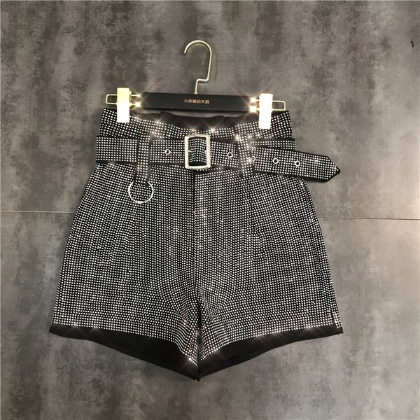 women's shorts women black belt shorts arrivals high waist fashion temperament summer autumn female streetwear short ropa mujer 230503, White;black
women's shorts women black belt shorts arrivals high waist fashion temperament summer autumn female streetwear short ropa mujer 230503, White;black