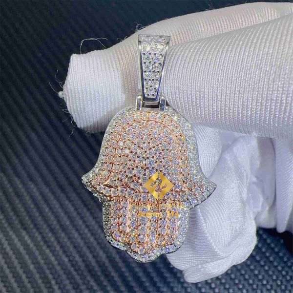 iced out shining jewelry hip hop pendant 925 silver two tone white gold rose vvs1 moissanite diamond hamsa pendant
iced out shining jewelry hip hop pendant 925 silver two tone white gold rose vvs1 moissanite diamond hamsa pendant