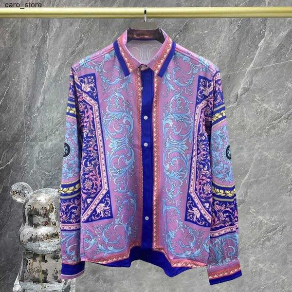 men's casual shirts royal fashion purple vintage pattern shirt men luxury printed paisley shirt men designer spring summer beach party, White;black
men's casual shirts royal fashion purple vintage pattern shirt men luxury printed paisley shirt men designer spring summer beach party, White;black