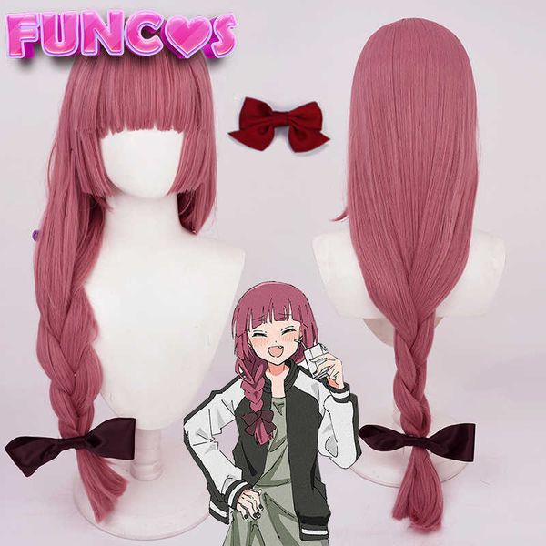 cosplay wigs hiroi kikuri cosplay wig anime bocchi the rock sick hack bass kikuri dark pink braid long hair red bow tie rose wig net wig cap, Black
cosplay wigs hiroi kikuri cosplay wig anime bocchi the rock sick hack bass kikuri dark pink braid long hair red bow tie rose wig net wig cap, Black