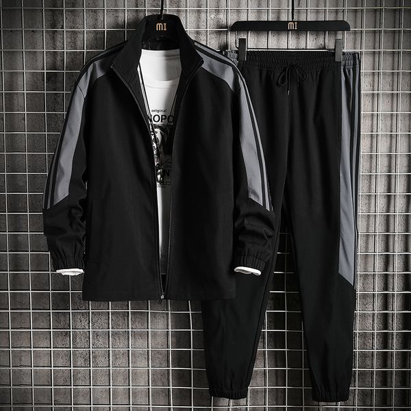 men's tracksuits casual tracksuits spring autumn men's jacketspants two piece sets sport streetwear solid coat trousers set clothe, Gray
men's tracksuits casual tracksuits spring autumn men's jacketspants two piece sets sport streetwear solid coat trousers set clothe, Gray