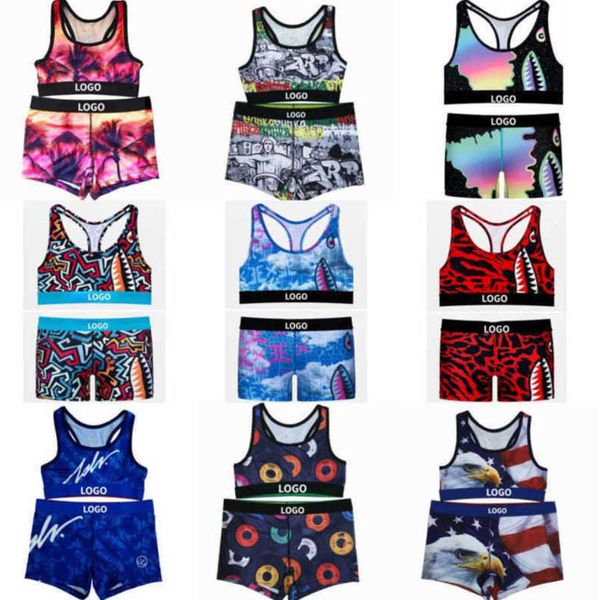 womens yoga outfits tracksuits two piece swimsuits fashion printed vest crop shorts designer brand sports fitness set, Gray
womens yoga outfits tracksuits two piece swimsuits fashion printed vest crop shorts designer brand sports fitness set, Gray