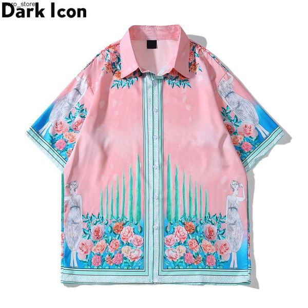 men's casual shirts dark icon floral pink holiday beach shirts and shorts women summer thin material woman set j230502, White;black
men's casual shirts dark icon floral pink holiday beach shirts and shorts women summer thin material woman set j230502, White;black