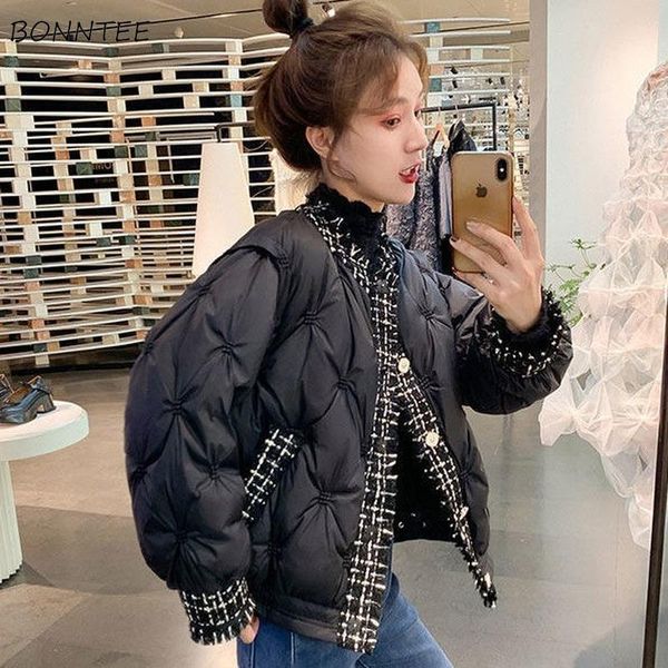 leather short style parkas women simple elegant winter patchwork female ins ulzzang casual bf pockets streetwear chic students, Black
leather short style parkas women simple elegant winter patchwork female ins ulzzang casual bf pockets streetwear chic students, Black
