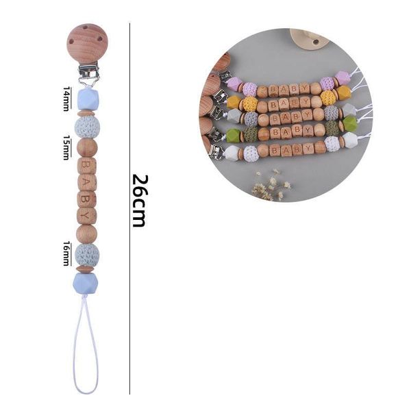 pacifier holders clips baby weaning teething natural wooden girl infant feeding birch nipple soothesilicone bead letter chain e20566
pacifier holders clips baby weaning teething natural wooden girl infant feeding birch nipple soothesilicone bead letter chain e20566