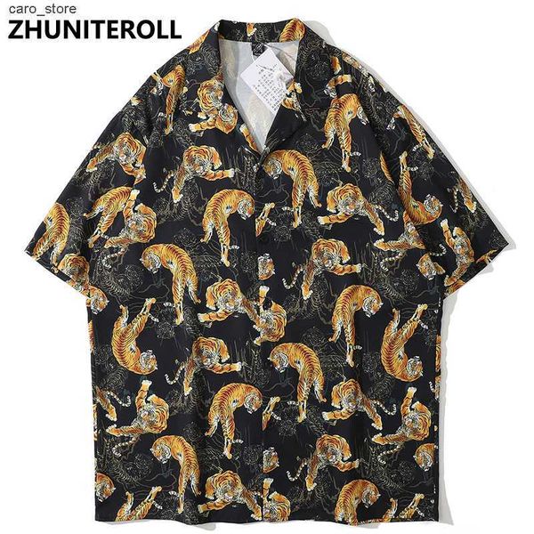 men's casual shirts 2021 tiger animal print hawaiian beach shirts hip hop button shirt mens fashion short sleeve teachwear holiday part, White;black
men's casual shirts 2021 tiger animal print hawaiian beach shirts hip hop button shirt mens fashion short sleeve teachwear holiday part, White;black