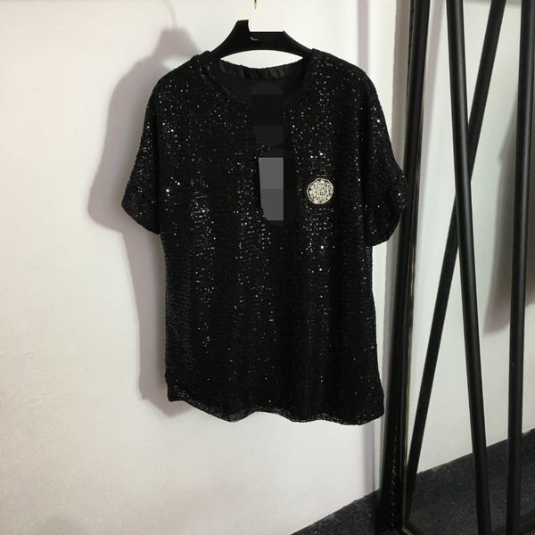 426 2023 runway summer brand same style sweater short sleeve apricot black crew neck pullover striped fashion clothes womens 20231899, White;black
426 2023 runway summer brand same style sweater short sleeve apricot black crew neck pullover striped fashion clothes womens 20231899, White;black