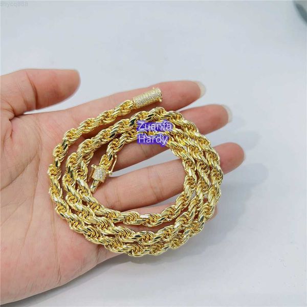 6mm 925 sterling silver rope chain necklace with diamond clasp iced out vvs moissanite chain
6mm 925 sterling silver rope chain necklace with diamond clasp iced out vvs moissanite chain