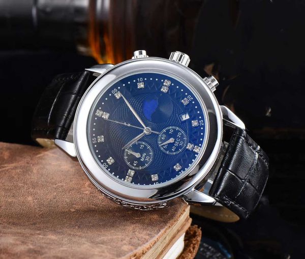 men designer classic watches fashion dial master automatic quartz movement sapphire leather watch band luxury wrist watch, Slivery;black
men designer classic watches fashion dial master automatic quartz movement sapphire leather watch band luxury wrist watch, Slivery;black