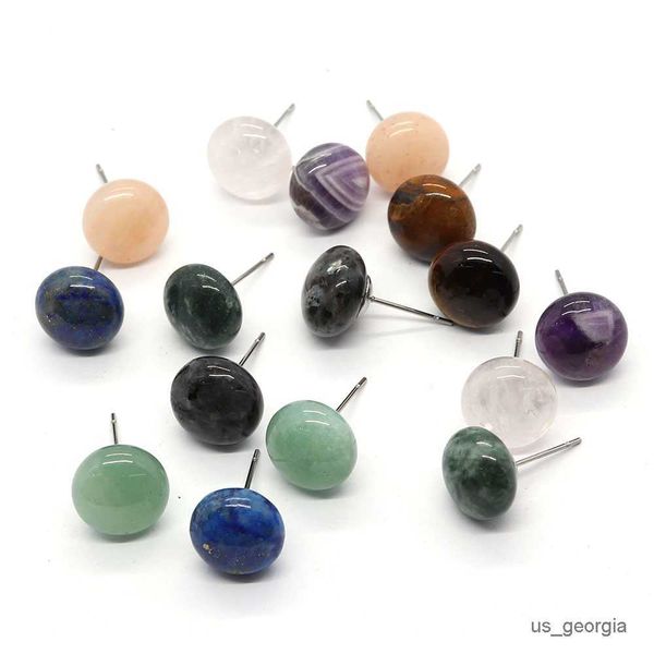 stud natural stone tiger eye stone amethyst round polished beads earrings female fashion simple stainless steel crystal earrings, Golden;silver
stud natural stone tiger eye stone amethyst round polished beads earrings female fashion simple stainless steel crystal earrings, Golden;silver