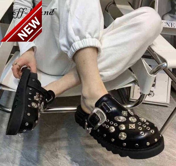 sandals 2022 summer women shoes punk metal rivet charms black pu mules slip on outdoor platform modern slippers casual for 2206235263150
sandals 2022 summer women shoes punk metal rivet charms black pu mules slip on outdoor platform modern slippers casual for 2206235263150