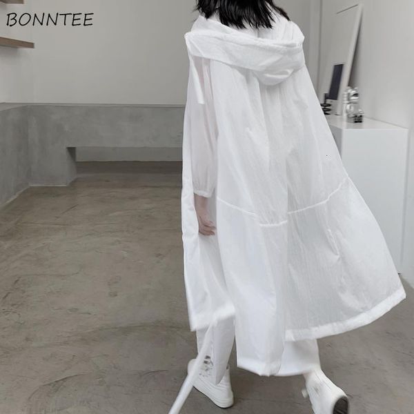 women s jacket hooded chic solid breathable casual summer simple sun proof harajuku long style streetwear baggy mujer clothing 230503, Black;brown
women s jacket hooded chic solid breathable casual summer simple sun proof harajuku long style streetwear baggy mujer clothing 230503, Black;brown
