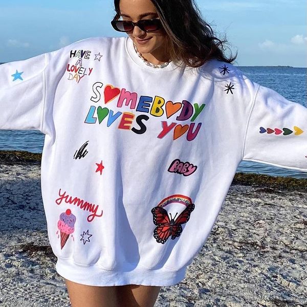 style women's hoodies sweatshirts women fashion autumn printed white hoodie pullovers streetwear 2023 fall clothes wholesale, Black
style women's hoodies sweatshirts women fashion autumn printed white hoodie pullovers streetwear 2023 fall clothes wholesale, Black