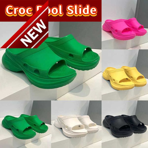 fashion paris slippers shoes paris croc pool slide sandals green black white pink yellow women men platform rubber slides luxury summer beac
fashion paris slippers shoes paris croc pool slide sandals green black white pink yellow women men platform rubber slides luxury summer beac