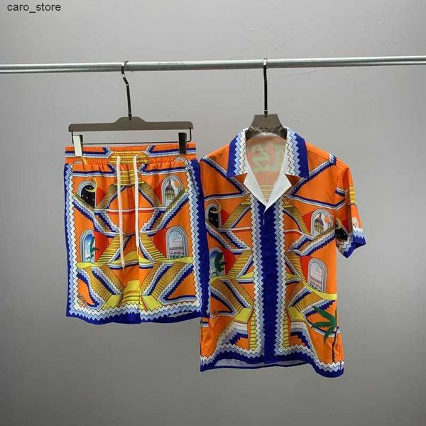 men's casual shirts men clothing luxury print summer outfits sets 2023 beach style t-shirt shorts set men tracksuit casual streetswear, White;black
men's casual shirts men clothing luxury print summer outfits sets 2023 beach style t-shirt shorts set men tracksuit casual streetswear, White;black