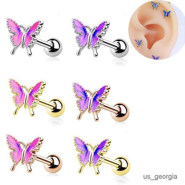 stud new titanium steel little charm butterfly stud earrings for women steel screw mid low helix earring gifts, Golden;silver
stud new titanium steel little charm butterfly stud earrings for women steel screw mid low helix earring gifts, Golden;silver