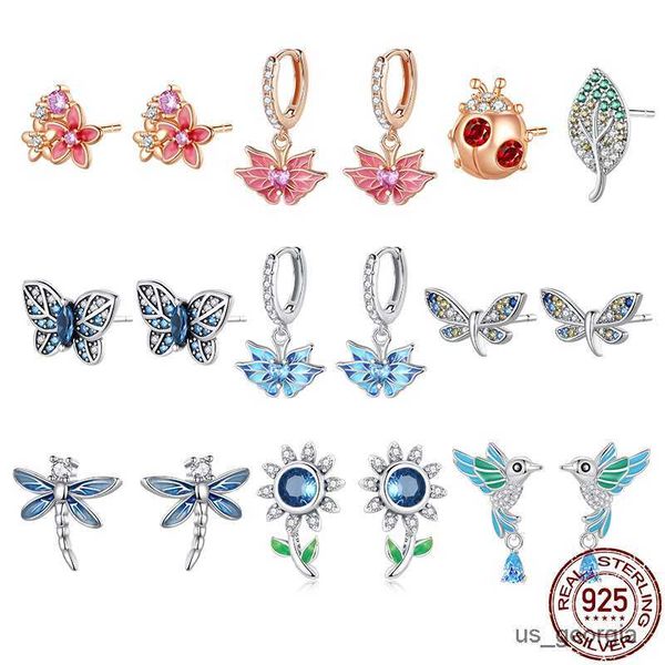 stud 925 sterling silver 2023 new spring bird dragonfly flower earrings for women making jewelry gift wedding party engagement, Golden;silver
stud 925 sterling silver 2023 new spring bird dragonfly flower earrings for women making jewelry gift wedding party engagement, Golden;silver