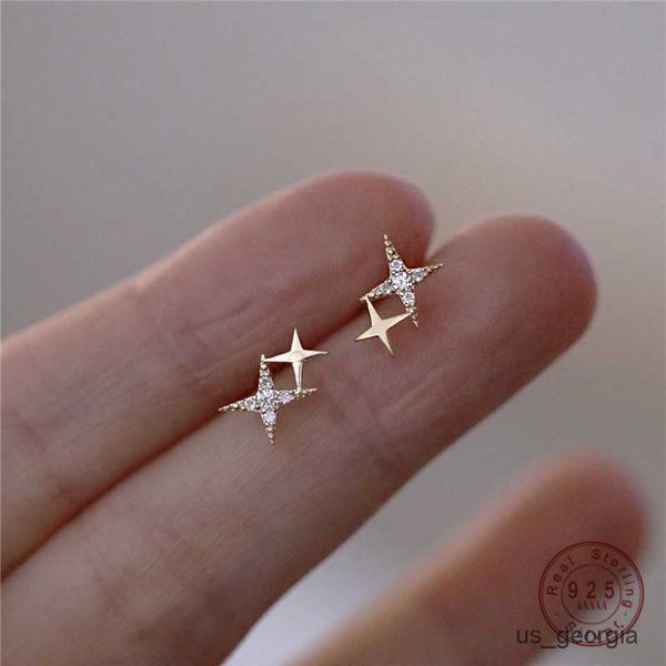 stud 925 sterling silver japanese micro inlaid crystal four-pointed plating 14k gold earrings women small cute banquet jewelry, Golden;silver
stud 925 sterling silver japanese micro inlaid crystal four-pointed plating 14k gold earrings women small cute banquet jewelry, Golden;silver