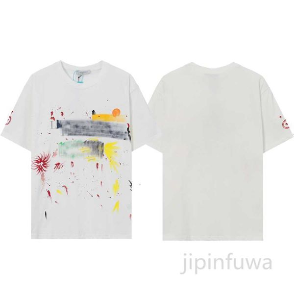 women t shirts 2023 lanvins designer men's cotton tees color ink splashing hand-painted graffiti sports casual short sleeves t-shirts t, White;black
women t shirts 2023 lanvins designer men's cotton tees color ink splashing hand-painted graffiti sports casual short sleeves t-shirts t, White;black