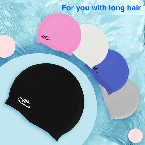 swimming caps 2022 swimming cap silicone women men waterproof plus size colorful long hair sports high elastic adults swim pool hat j0502
swimming caps 2022 swimming cap silicone women men waterproof plus size colorful long hair sports high elastic adults swim pool hat j0502