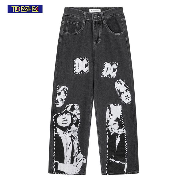 pants 2022 men jeans pants streetwear hip hop rock band portrait printed denim pants harajuku for men women wide leg baggy trousers, Black
pants 2022 men jeans pants streetwear hip hop rock band portrait printed denim pants harajuku for men women wide leg baggy trousers, Black