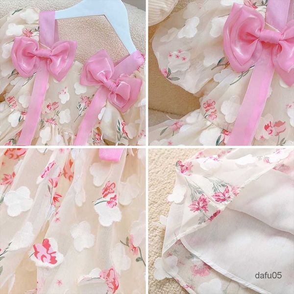 girl's dresses new mesh girls fashion flower dress elegant floral summer princess dress bow girls casual dresses vestidos kids clothes, Red;yellow
girl's dresses new mesh girls fashion flower dress elegant floral summer princess dress bow girls casual dresses vestidos kids clothes, Red;yellow