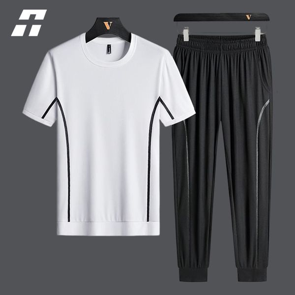 men's tracksuits men's set sportswear spring summer men tracksuit casual t shirt pants set solid color short sleeve two pieces set, Gray
men's tracksuits men's set sportswear spring summer men tracksuit casual t shirt pants set solid color short sleeve two pieces set, Gray