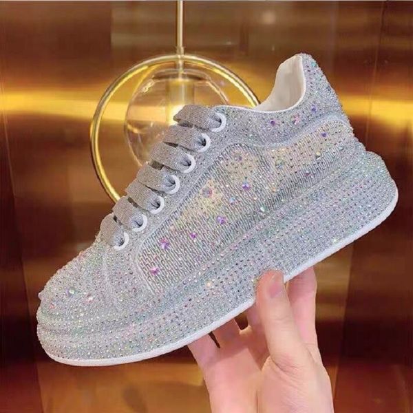 new 2023 autumn women platform shoes rhinestones thick-soled white silver shoes shining crystal sneakers trend casual sneakers d2h43, Black
new 2023 autumn women platform shoes rhinestones thick-soled white silver shoes shining crystal sneakers trend casual sneakers d2h43, Black