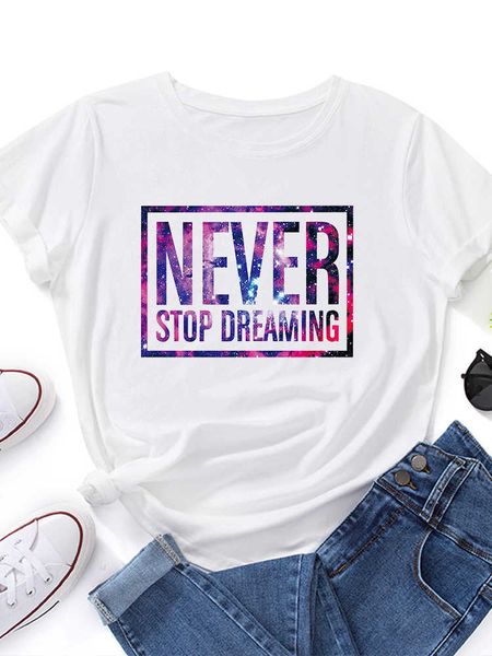 never sdreaming starry sky letter print t shirt men short sleeve o neck loose tshirt summer tee shirt camisetas mujer, White;black
never sdreaming starry sky letter print t shirt men short sleeve o neck loose tshirt summer tee shirt camisetas mujer, White;black