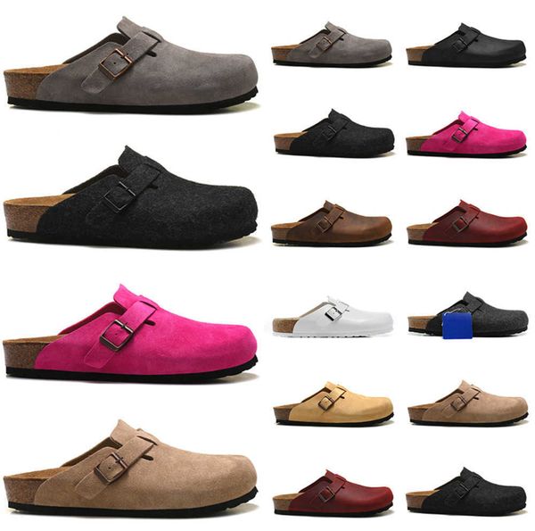 slippers boston clogs designer sandals men women slide slippers soft footbed clog suede leather buckle strap shoes woody outdoor indoor moti, Black
slippers boston clogs designer sandals men women slide slippers soft footbed clog suede leather buckle strap shoes woody outdoor indoor moti, Black