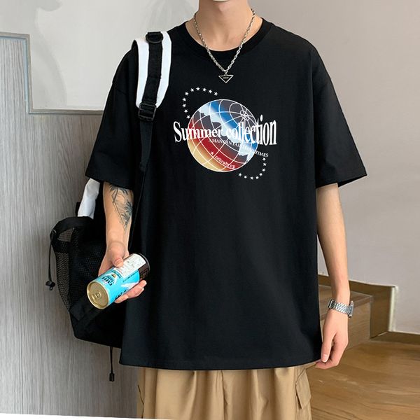 summer cotton short sleeve t-shirt men's tide brand loose port wind plus size ice silk short sleeve, White;black
summer cotton short sleeve t-shirt men's tide brand loose port wind plus size ice silk short sleeve, White;black
