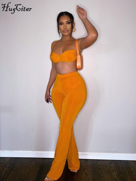 pants hugcitar stripe ribbed women 2 piece set lace up ruched camis crop bell flare pants suit matching outfits sportswear club, White
pants hugcitar stripe ribbed women 2 piece set lace up ruched camis crop bell flare pants suit matching outfits sportswear club, White