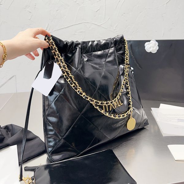 womens oil wax leather 22 shopping bags with coin charm gold/silver metal hardware matelasse chain crossbody shoulder designer handbags with
womens oil wax leather 22 shopping bags with coin charm gold/silver metal hardware matelasse chain crossbody shoulder designer handbags with