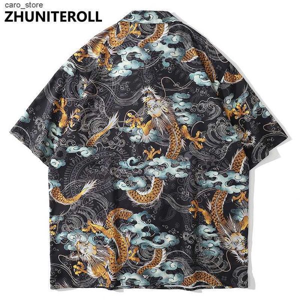 men's casual shirts harajuku 2021 summer hawaiian beach shirts dragon print hip hop button shirt mens fashion short sleeve holiday part, White;black
men's casual shirts harajuku 2021 summer hawaiian beach shirts dragon print hip hop button shirt mens fashion short sleeve holiday part, White;black