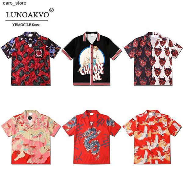 men's casual shirts harajuku printed shirt turn-down collar men and women shirts 2021 new summer hip hop short sleeve daily casual shi, White;black
men's casual shirts harajuku printed shirt turn-down collar men and women shirts 2021 new summer hip hop short sleeve daily casual shi, White;black