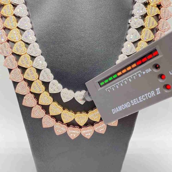 fine jewelry hip hop mens iced out moissanite diamonds heart miami cuban link chain bracelet baguette cuban chain, Silver
fine jewelry hip hop mens iced out moissanite diamonds heart miami cuban link chain bracelet baguette cuban chain, Silver