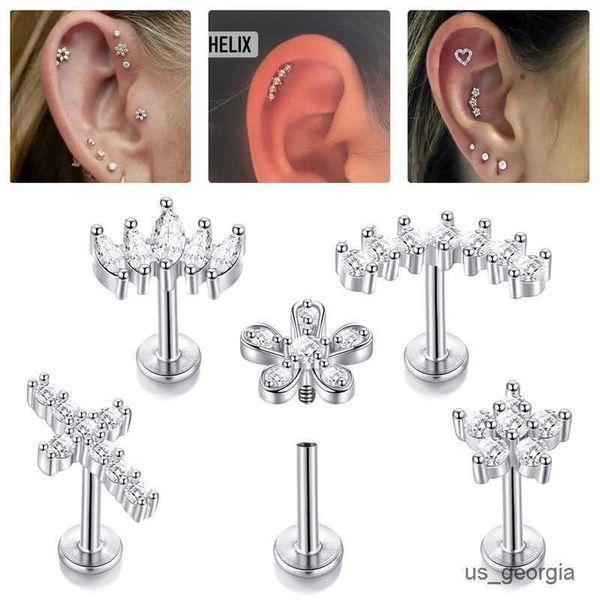 stud 1pc flower stud earring internally threaded steel monroe helix ear jewelry, Golden;silver
stud 1pc flower stud earring internally threaded steel monroe helix ear jewelry, Golden;silver