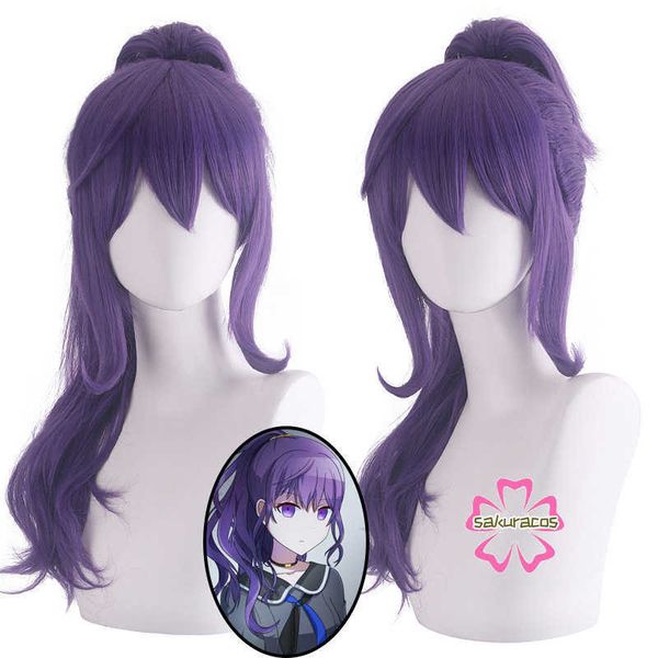 cosplay wigs asahina mafuyu wig anime project sekai colorful stage cosplay wig long 61cm purple ponytail wig heat resistance fibre wigs j230, Black 
cosplay wigs asahina mafuyu wig anime project sekai colorful stage cosplay wig long 61cm purple ponytail wig heat resistance fibre wigs j230, Black