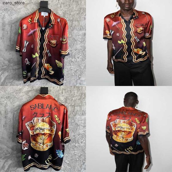 men's casual shirts casablanca short shirt soft silk fabric tee colorful fruit wine glass print casual hawaii beach short sleeve shirts, White;black
men's casual shirts casablanca short shirt soft silk fabric tee colorful fruit wine glass print casual hawaii beach short sleeve shirts, White;black