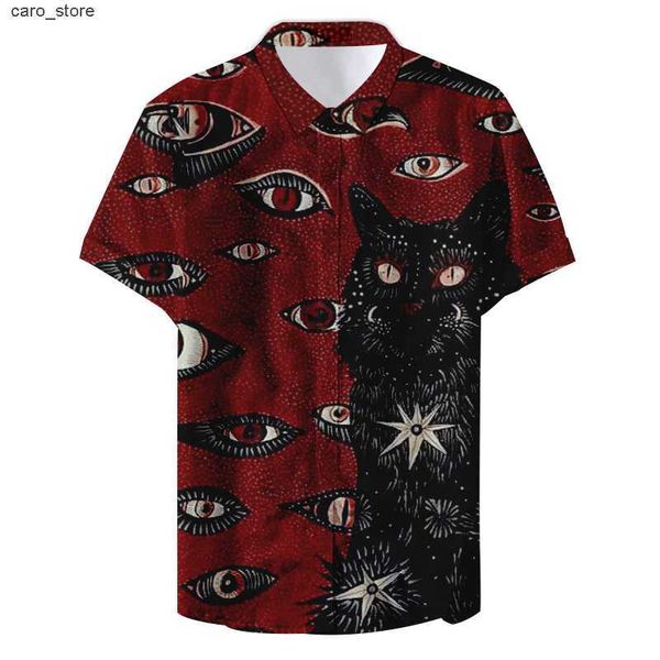 men's casual shirts 2022 fashion trend 3d cat eye hawaiian shirt men's women's short sleeve hip hop casual shirts cat shirts, White;black
men's casual shirts 2022 fashion trend 3d cat eye hawaiian shirt men's women's short sleeve hip hop casual shirts cat shirts, White;black