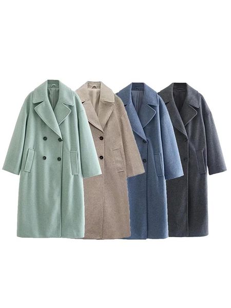 fur bbwm 2021 women autumn office lady solid long sleeve coat female vintage streetwear double breasted casual loose long, Black
fur bbwm 2021 women autumn office lady solid long sleeve coat female vintage streetwear double breasted casual loose long, Black