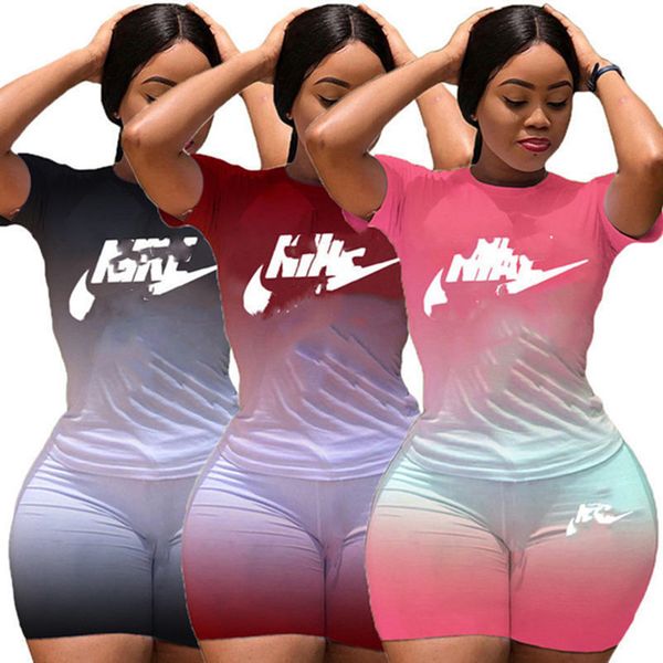 2023 brand women tracksuits letter short sleeve two piece sets casual t-shirts shorts summer crew neck jogging suit fashion outfits pullover, Gray
2023 brand women tracksuits letter short sleeve two piece sets casual t-shirts shorts summer crew neck jogging suit fashion outfits pullover, Gray