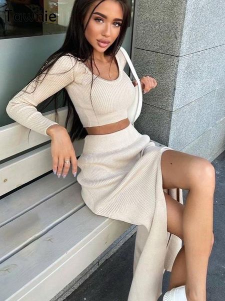 dress tawnie 2022 spring autumn knitted women dress sets casual fashion women's suit with long sleeve pullover split skirt, White
dress tawnie 2022 spring autumn knitted women dress sets casual fashion women's suit with long sleeve pullover split skirt, White