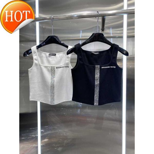 aw king 23 spring/summer new style casual letter printing with diamonds sleeveless slim fit tank top, White
aw king 23 spring/summer new style casual letter printing with diamonds sleeveless slim fit tank top, White